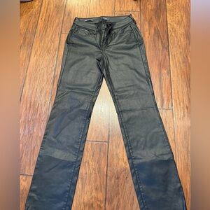NYDJ Black Coated Jeans